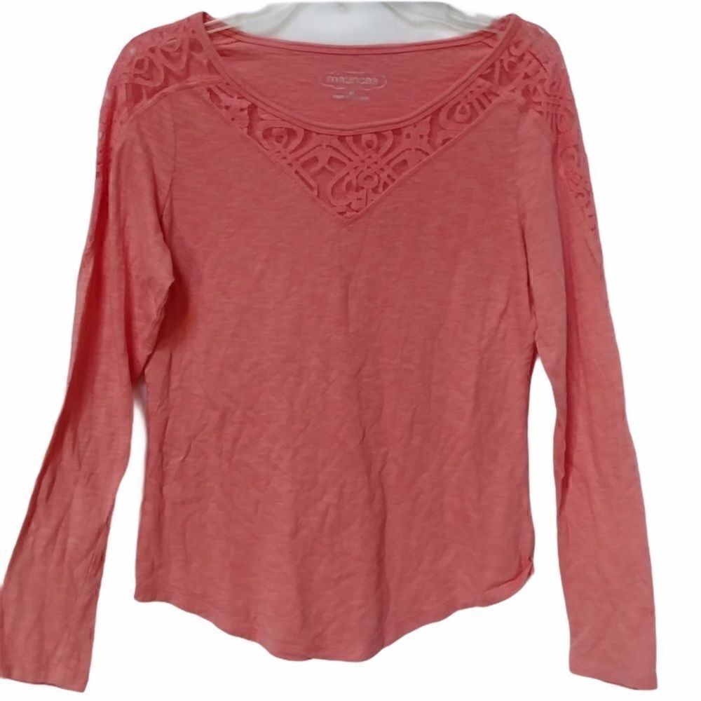 Maurices Lace Front Long Sleeve- M